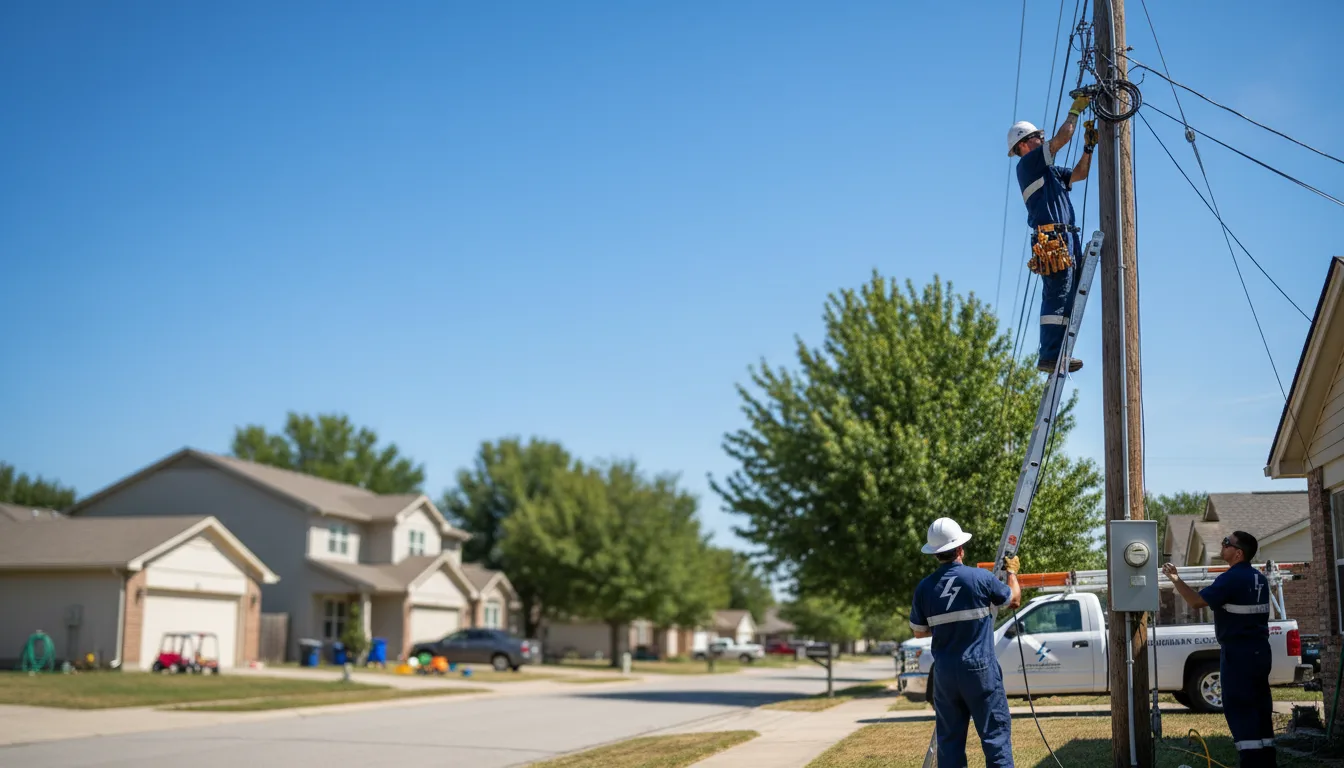 Residential electrician providing installation services in Forksville, PA